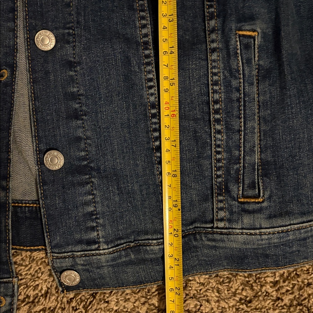 Levi's Dark Blue Denim Jacket Size L - Picture 8 of 12